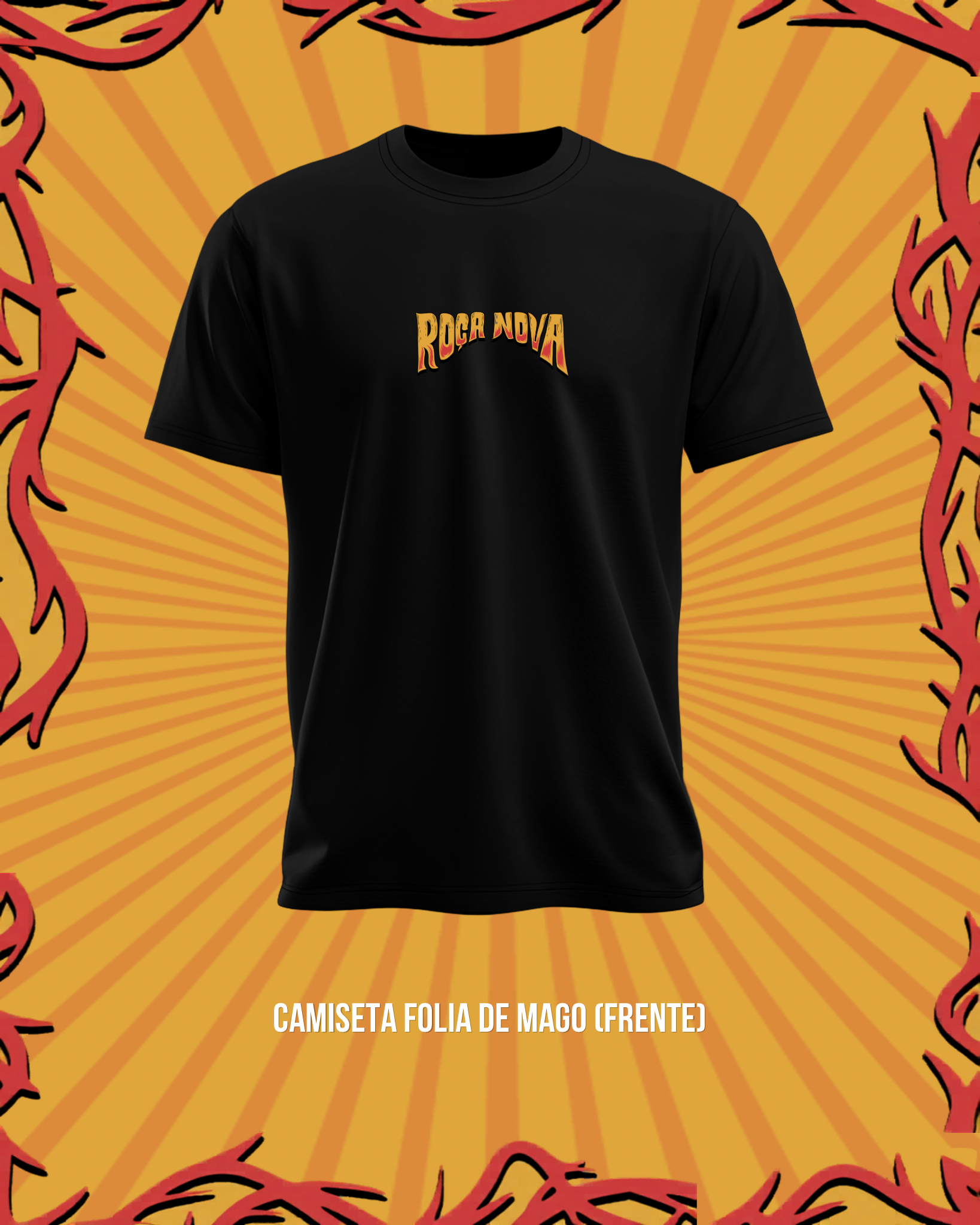 camiseta roça nova folia de magos costas